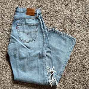 Levi's® 501® '90s Ripped Straight Leg Jeans (Totally OK)